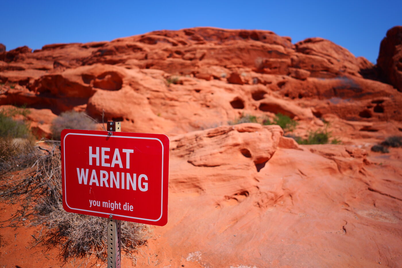 Valley of Fire, Heat Warning