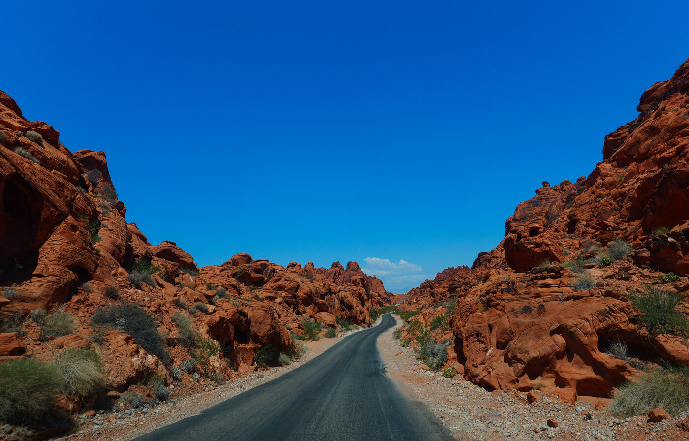 Valley of Fire, canyon road