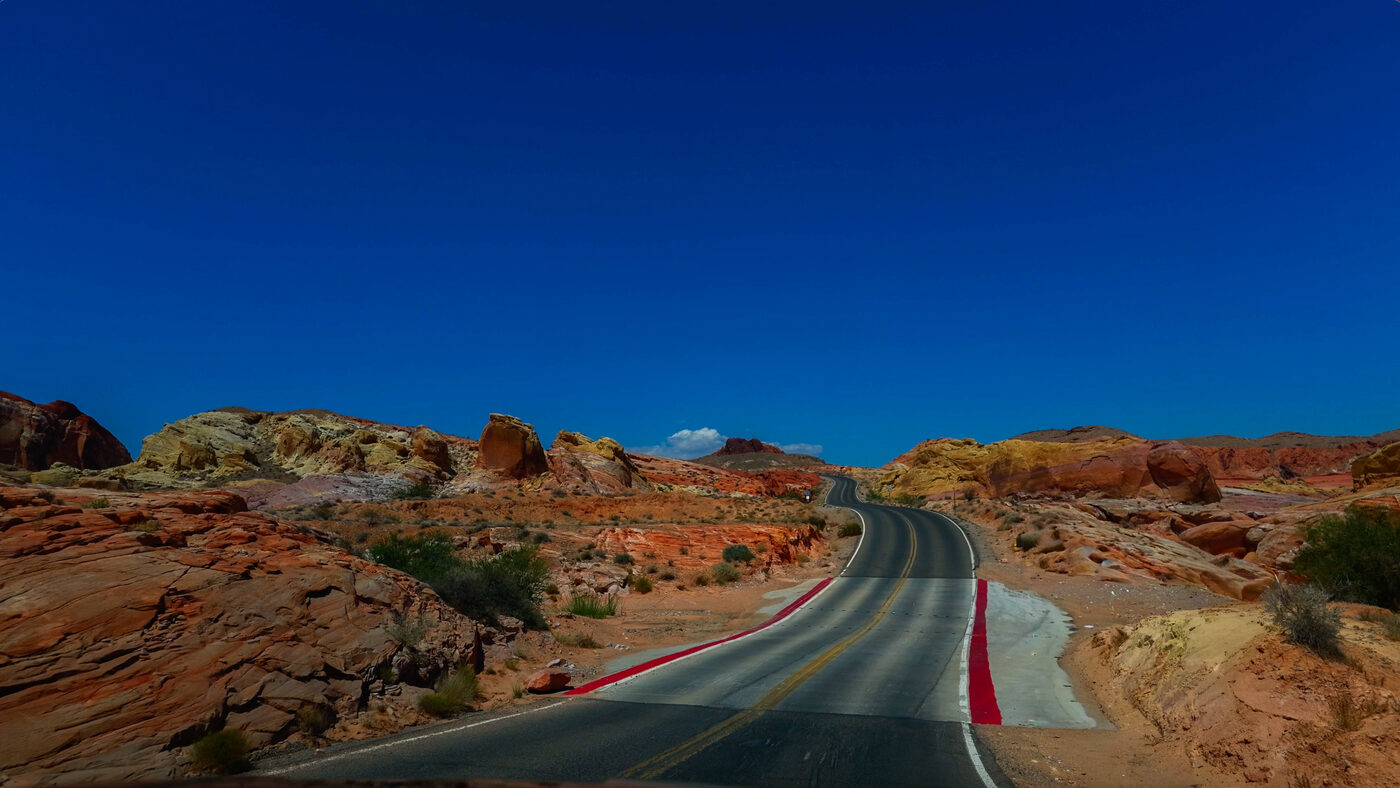 Valley of Fire, Rainbow Vista road